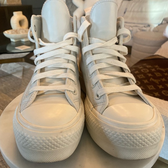 Leather Converse High-Top Sneakers - Picture 2 of 7